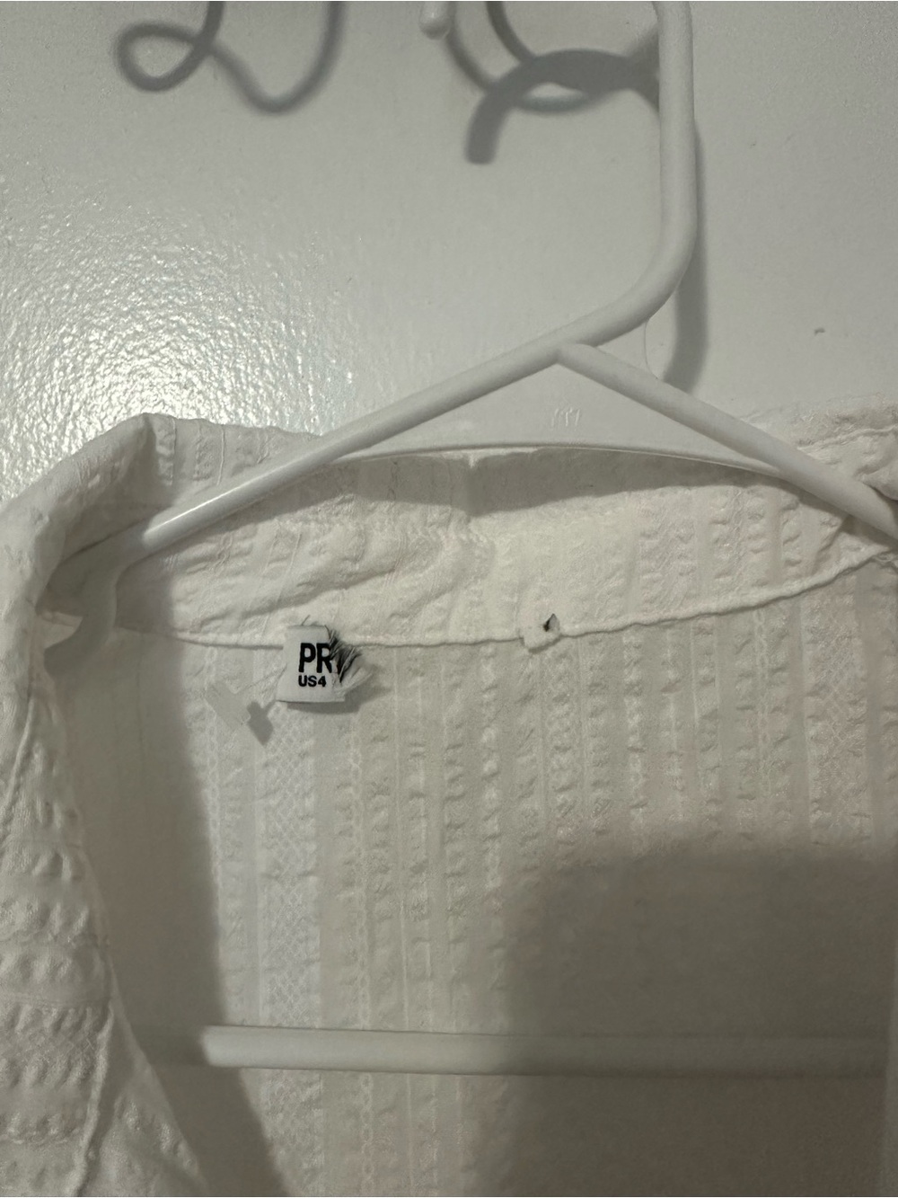 Princess Polly White Button-Front Collared Top - Picture 5 of 6